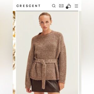 Women's Brown Knit tunic